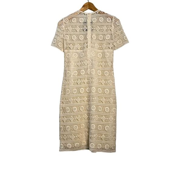 See by Chloe‎ Ecru Crochet Lace Mini Dress Short Sleeves Size 2 NEW - Picture 6 of 12
